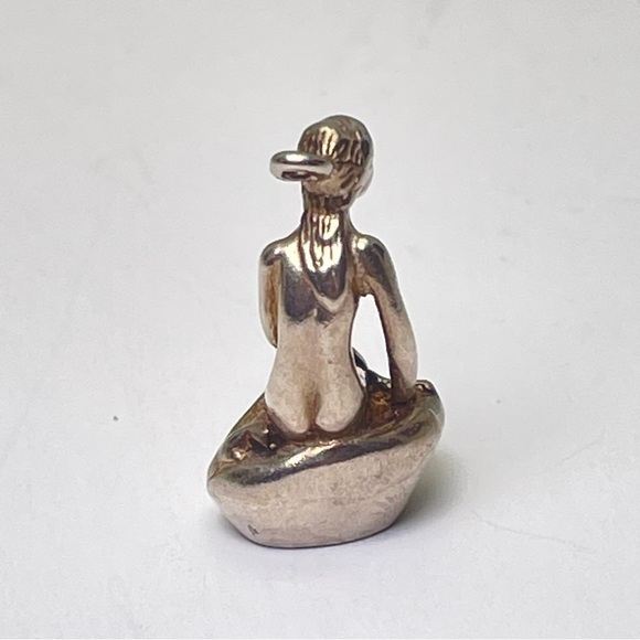 Vintage Sterling Silver Little Mermaid Charm - Picture 7 of 13